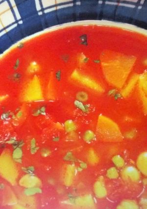 A picture of Spicy Potato & Chickpea Soup.