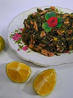 عکسی از دستور سیراسفناج با تن ماهی