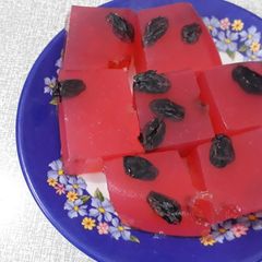 A picture of Watermelon agar agar.