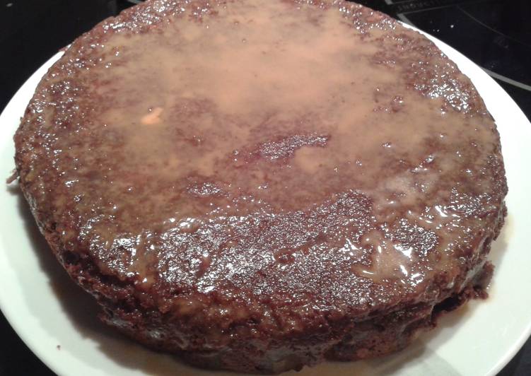 Recipe of Speedy Pineapple brownie with caramel syrup