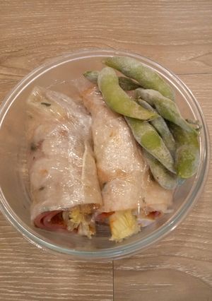 蛋餅皮鮮蔬卷 的食譜成品照片