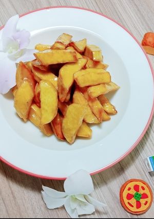 Hình của món Khoai lang chiên.