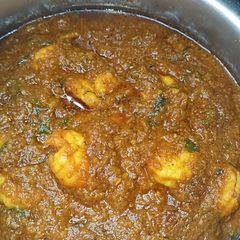 A picture of Caramote Prawns Masala Curry.
