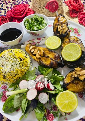 عکسی از دستور ماهی کباب