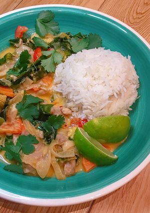 A picture of Red Thai Curry 🌴🥥 #seasonsupply #glutenfree.