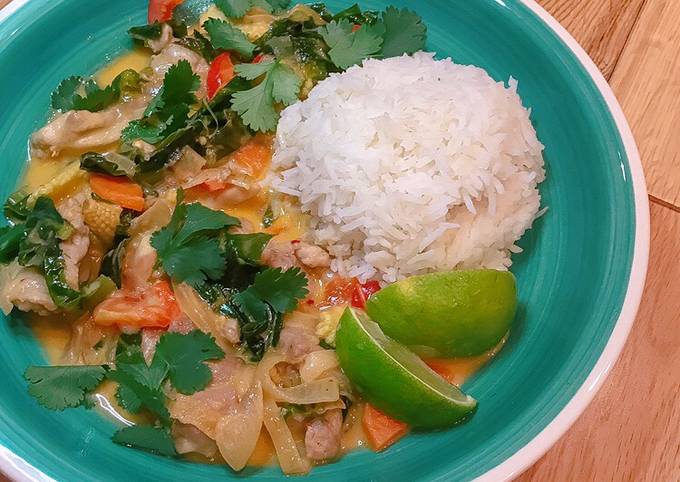 Recipe of Perfect Red Thai Curry 🌴🥥 #seasonsupply #glutenfree