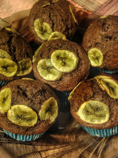 Csokis - banános muffin recept fotója