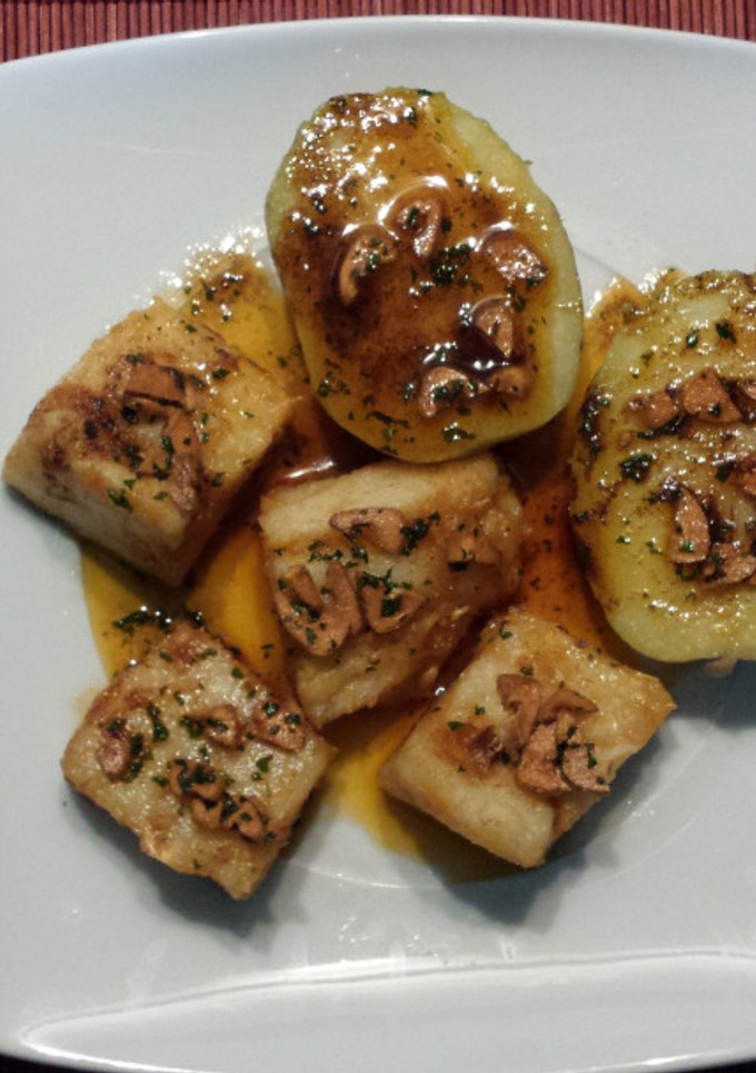 Una foto de Bacalao A La Llauna