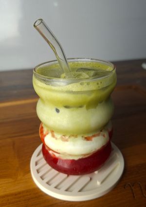 Foto resep Strawberry Matcha Latte