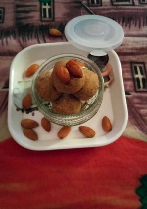 A picture of Badam balls.