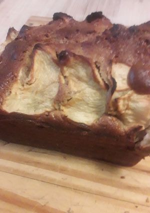 Una foto de Budín de manzana