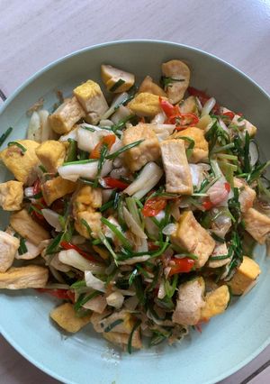 Foto resep Oseng kucai teri tahu pedas