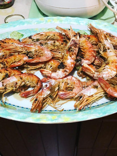 Una foto de Gambones al horno