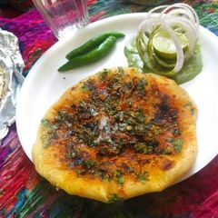 A picture of Chur chur naan.