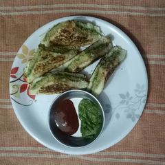A picture of Pan Grilled Potato Sandwich.