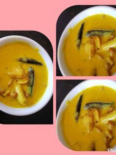 A picture of Kadhi pakoda.