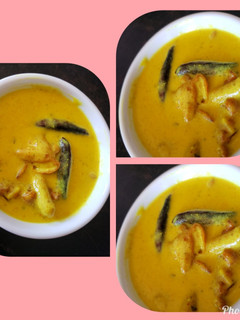 A picture of Kadhi pakoda.