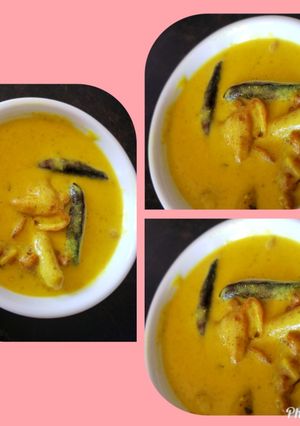 A picture of Kadhi pakoda.