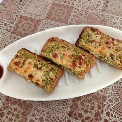 A picture of Healthy broccoli cheese sticks.
