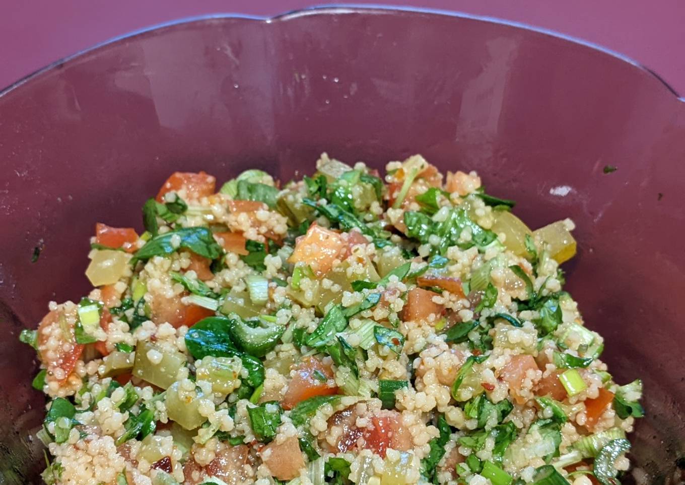 Ensalada del día con cous-cous