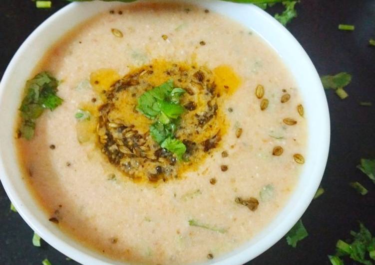 Tomato tambli (tomato raita)