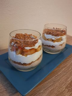 Karácsonyi sültalmás pohárdesszert recept fotója