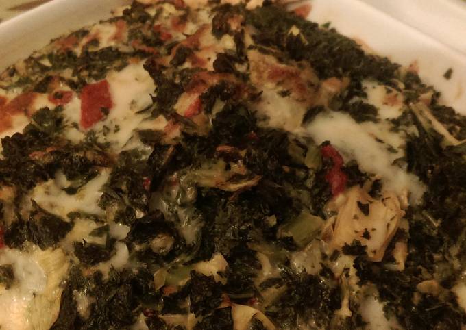Step-by-Step Guide to Prepare Homemade Spinach , Artichoke And Roasted Red Pepper Dip