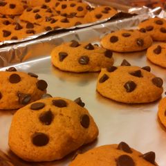 A picture of Best Pumpkin Chocolate Chip Cookies.