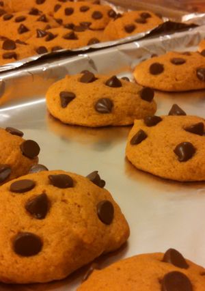 A picture of Best Pumpkin Chocolate Chip Cookies.