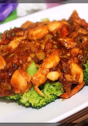 Foto resep Kibo (Broccoli) with BBQ Sauce