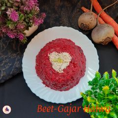 A picture of Beet Gajar Halwa.