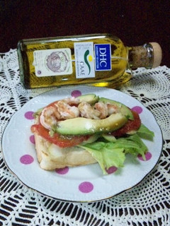 A picture of A Scrumptious Open Sandwich.