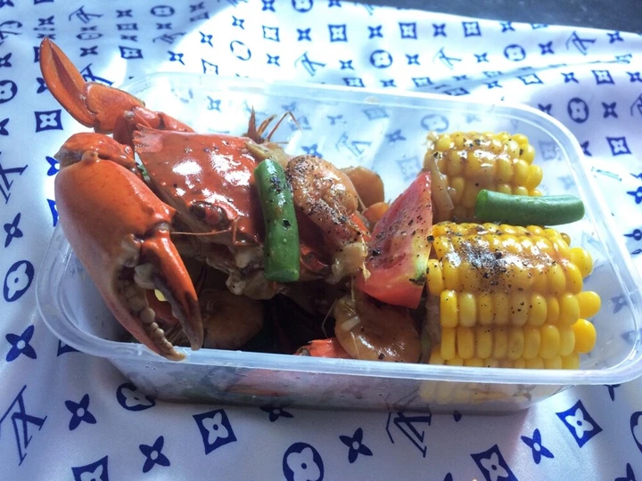 Cara Gampang Membikin Resep Kepiting udang tiram lada hitam yang Bisa Manjain Lidah Anti Ribet, Sempurna