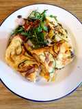 Mackeral Omlette Breakfast Wrap