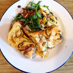 A picture of Mackeral Omlette Breakfast Wrap.