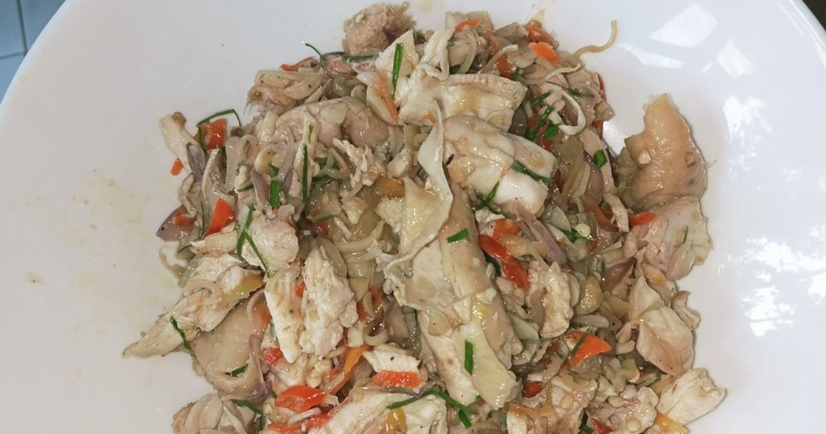 Ayam suwir sambal matah