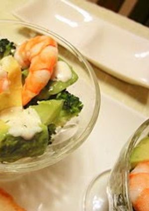 A picture of Avocado & Prawn Cocktail Salad.