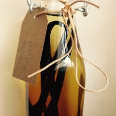 A picture of Home Made Vanilla Extract.