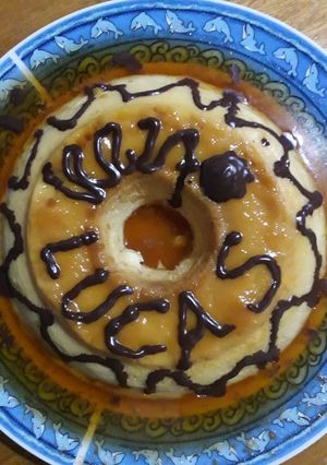 Una foto de Flan casero