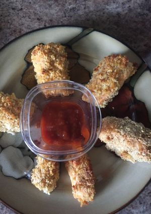 A picture of Crispy Salmon Nuggets.