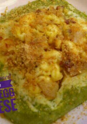 Foto resep MPASI 10m+ : Nasi Ijo Tim Telur Puyuh Keju Tempe 4* + Evoo