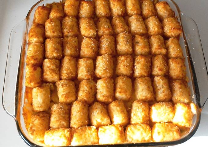 Easiest Way to Make Any-night-of-the-week Tator-tot casserole