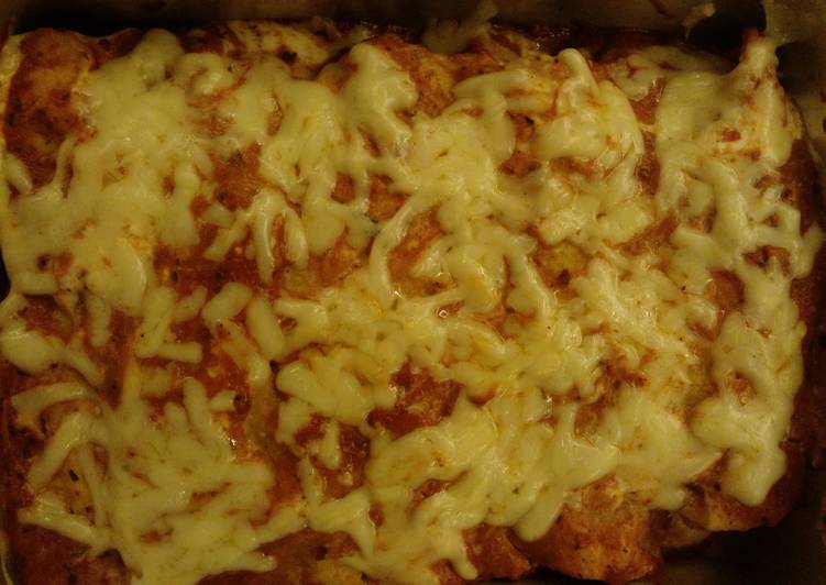 Steps to Make Homemade Easy and cheesy enchiladas