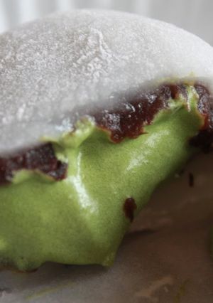 A picture of Plump Matcha Daifuku.