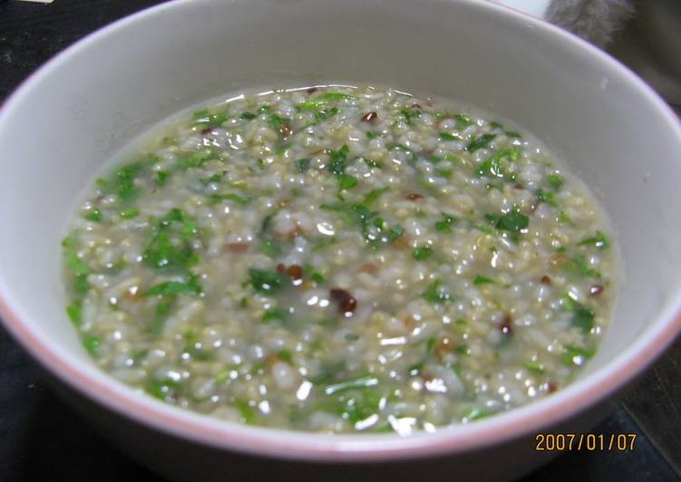 Simple Way to Make Favorite Macrobiotic Nanakusa Brown Rice Porridge