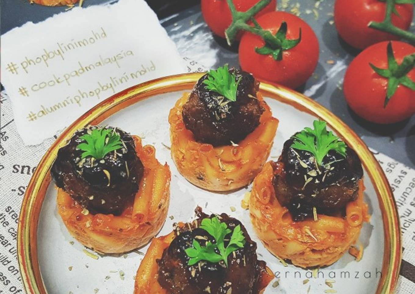 pasta with meatballs