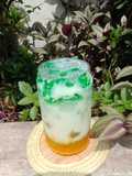Es serabut hijau sirup jeruk (es sarang burung kw)