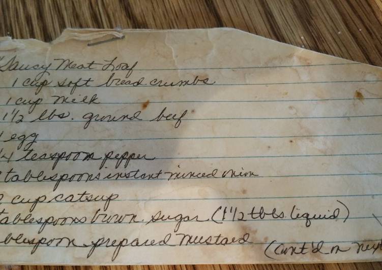 Recipe of Perfect Saucy Meatloaf