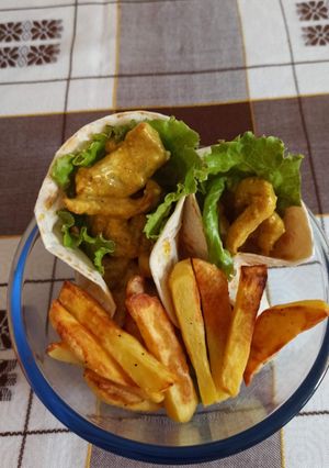 Una foto de My version of coronation chicken (airfryer)