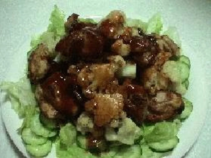 Simple Way Make Recipe Chicken & Cauliflower in Barbecue Sauce with Lemon Flavoring that is Delicious, Tasty}